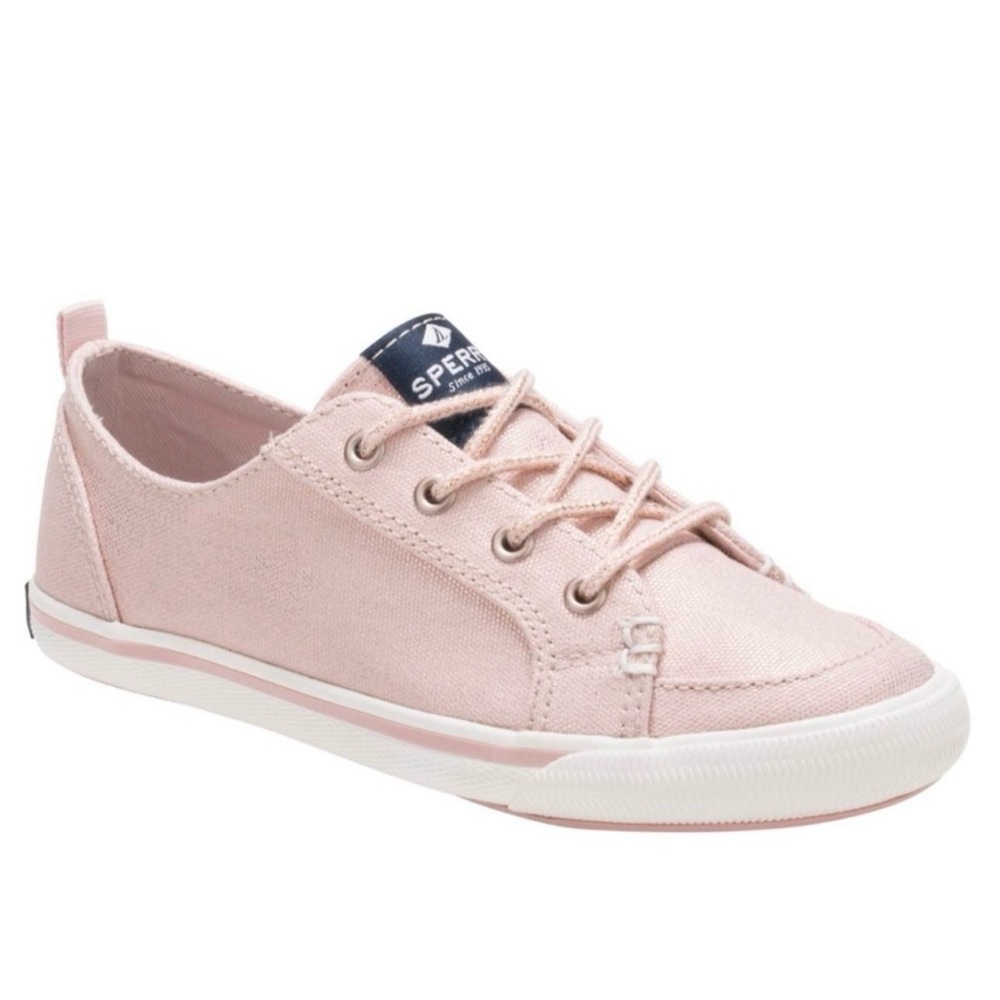 Sperry Kids Light Pink Canvas Sneakers